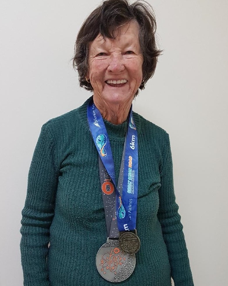 Our latest iTAB Star: 83-year-old, Eleanor Hatswell who completed the Great Ocean Road 6km Run.